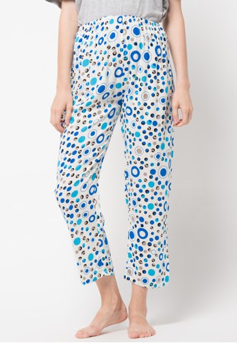 Pant Pajamas With Bubble Printed Blue