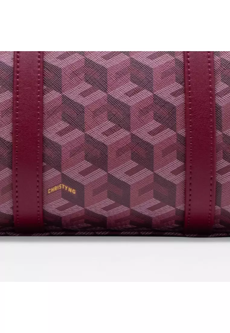 Enzo Mini Duffle Bag Burgundy