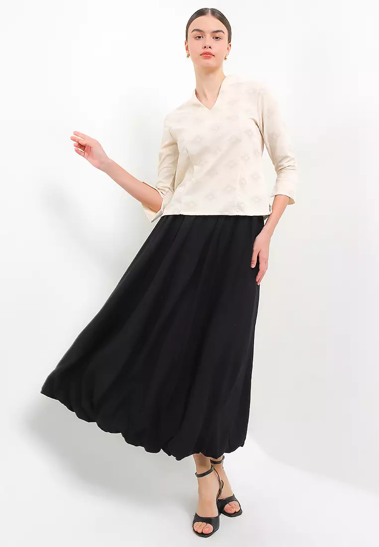 B.Swan-Necked 7/8-length Slv (CH405)+Lining