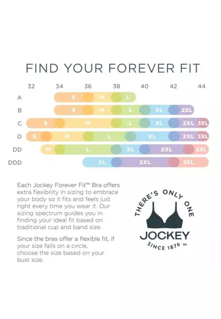 Buy Jockey JOCKEY® FOREVER FIT™ FULL COVERAGE MOLDED CUP BRA - CREAM #2996H  2024 Online
