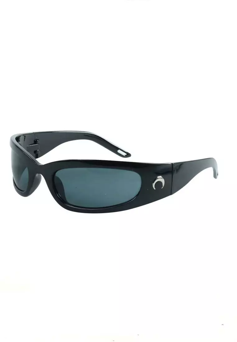 Derian Kacamata Unisex Moon Sunglasses UV400 Protection Material Polycarbonate ORIGINAL - Black