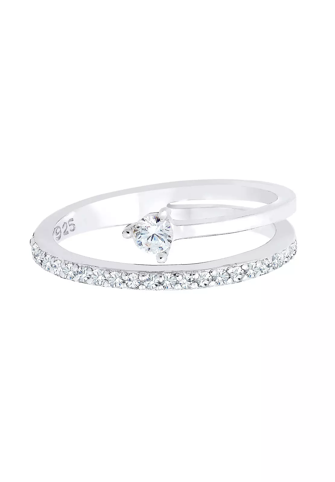 Ring Arrow Motif Zirconia Crystals Crystals