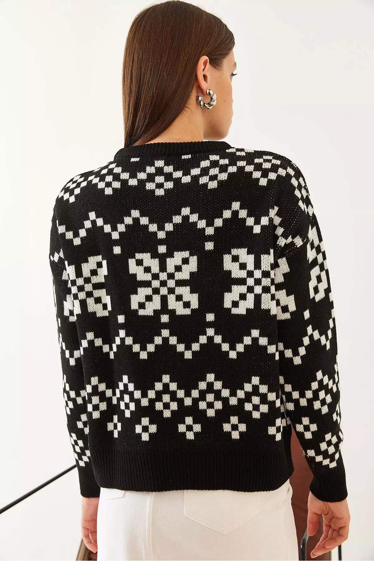 Women's Patterned Knitwear Sweater 85001024
