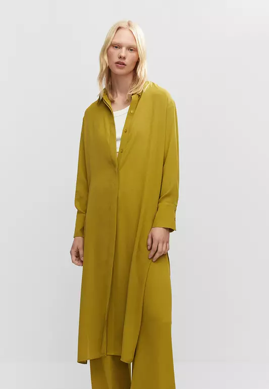 Shirt Dress With Slits