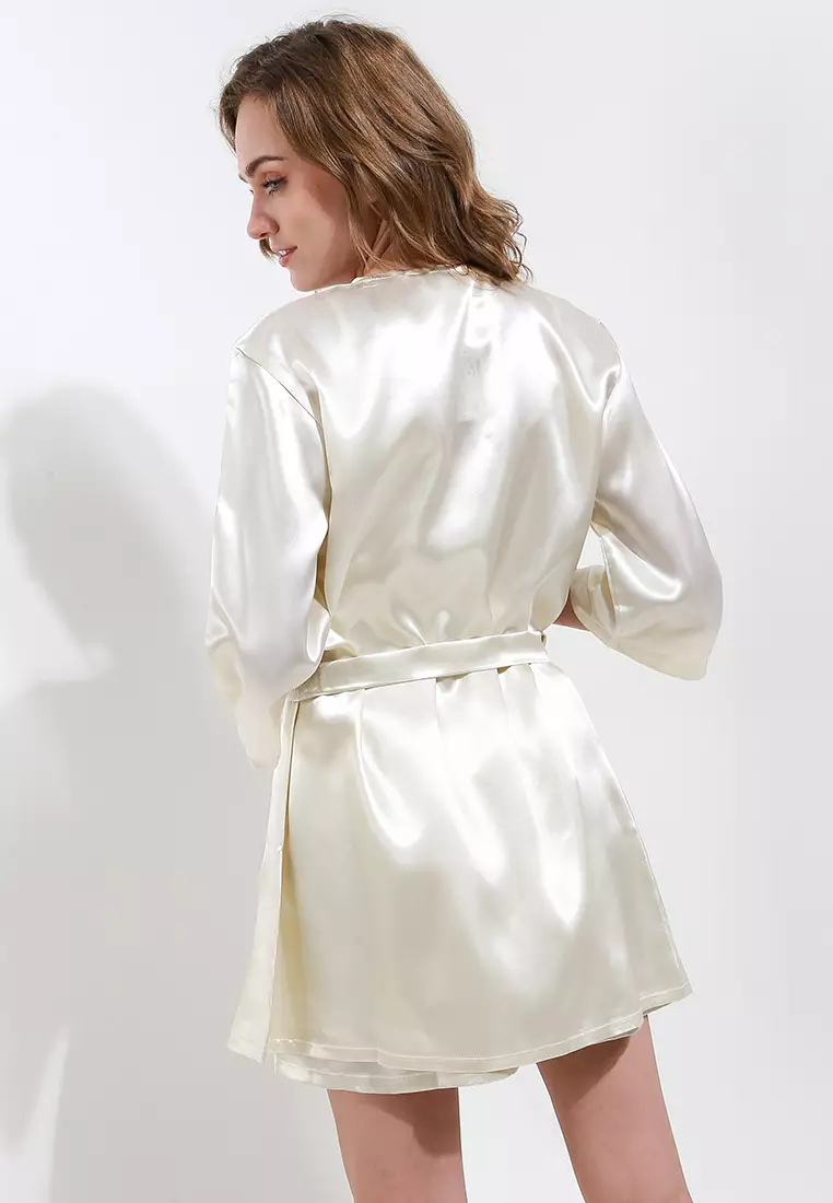 Kimono Satin Silk Set Daster Tanktop Sleepwear