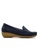 POLO HILL blue POLO HILL Ladies Low Wedge Heel Slip On Loafers 4DC2DSHE6157E8GS_1