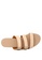 London Rag beige Nude Multi Strap Buckle Flat Sandals 69FBDSHF47D181GS_6