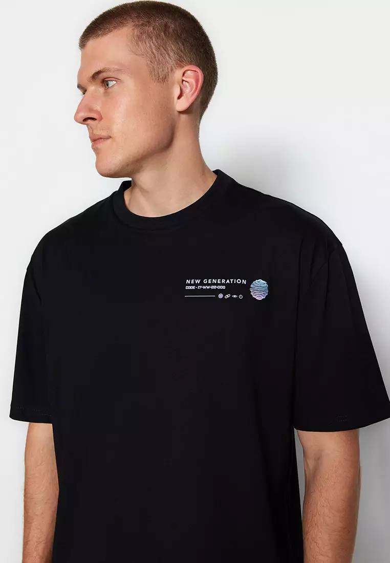 Crew Neck Short Sleeve Printed T-Shirt