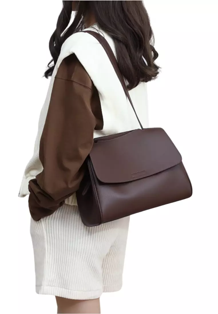 Women's Classic Cowhide Leather 3-Ways Crossbody Bags Shoulder Bags Tote Bags
