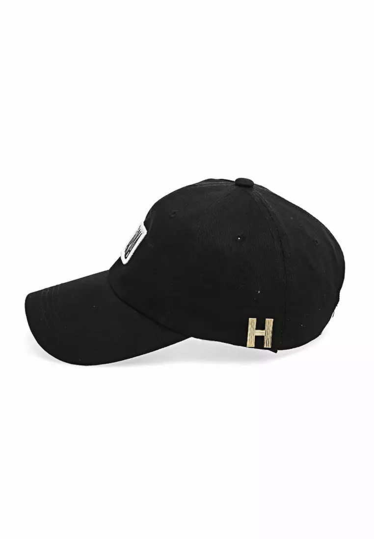 Syden Topi Baseball Snapback Wanita Maria Letters Emboss Adjustable Strap Material Cotton ORIGINAL - Black