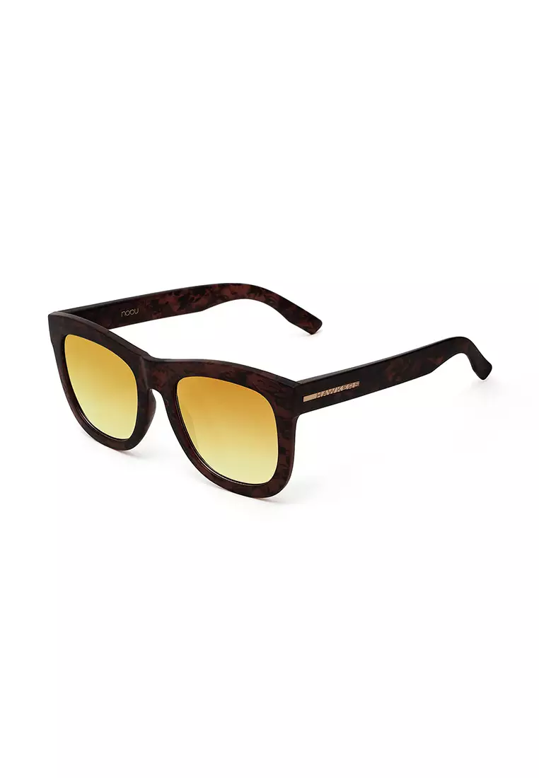 HAWKERS Dark Carey Gold Gradient NOBU Asian Fit Sunglasses for Men and Women. UV400 Protection. Official Product Designed in Spain