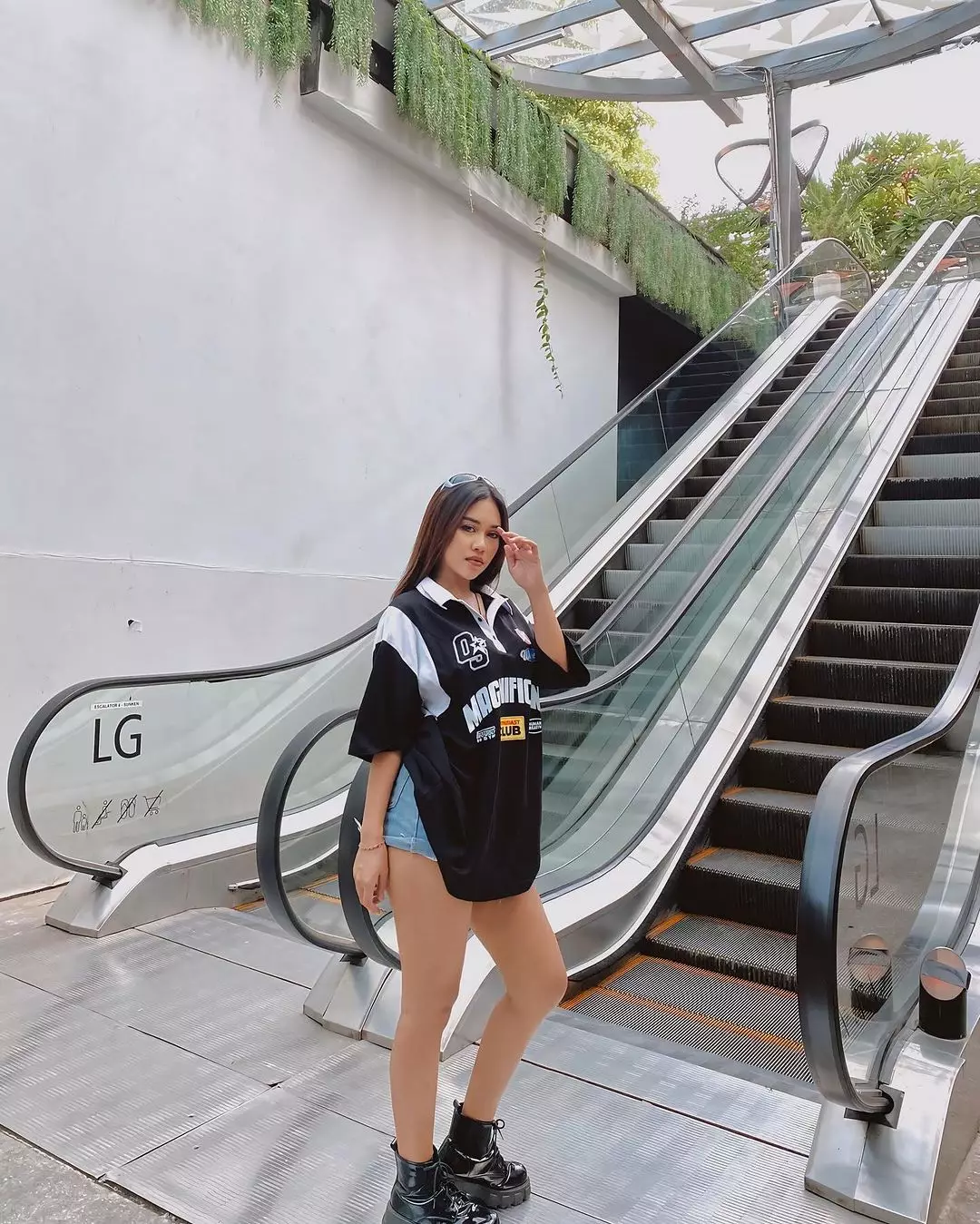 OOTDSUPPLY Oversize Rugby Polo Shirt Magnificent Combination | Kaos Polo Pria dan Wanita OVZ-PSR031