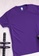 CROWN purple Round Neck Drifit T-Shirt 726FFAA0D10673GS_6