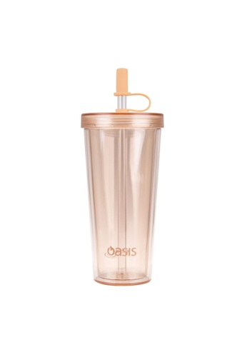 Oasis orange Oasis Insulated Smoothie Tumbler with Straw 520ML - Peach 78358ACC7D676CGS_1