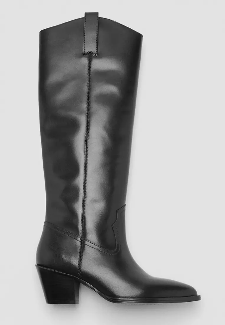 Heel Leather Boots