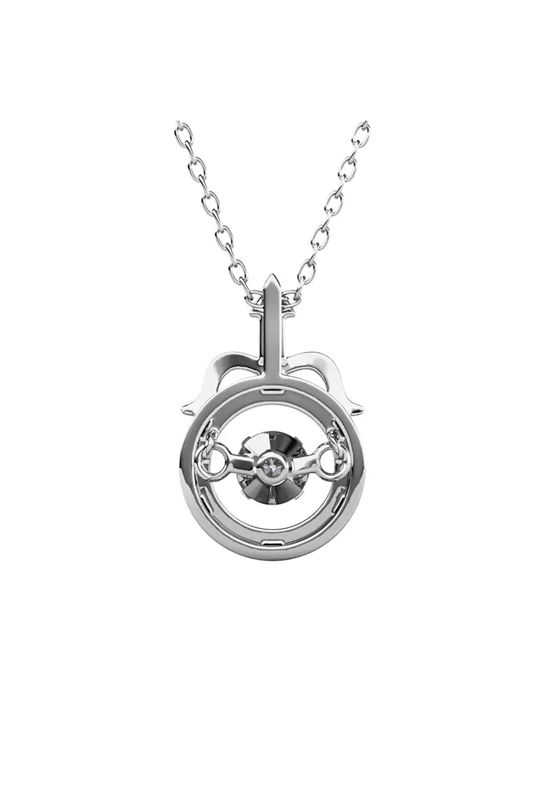 Dancing Horoscope Pendant Sagitarius WG - Kalung Crystal Swarovski by Her Jewellery