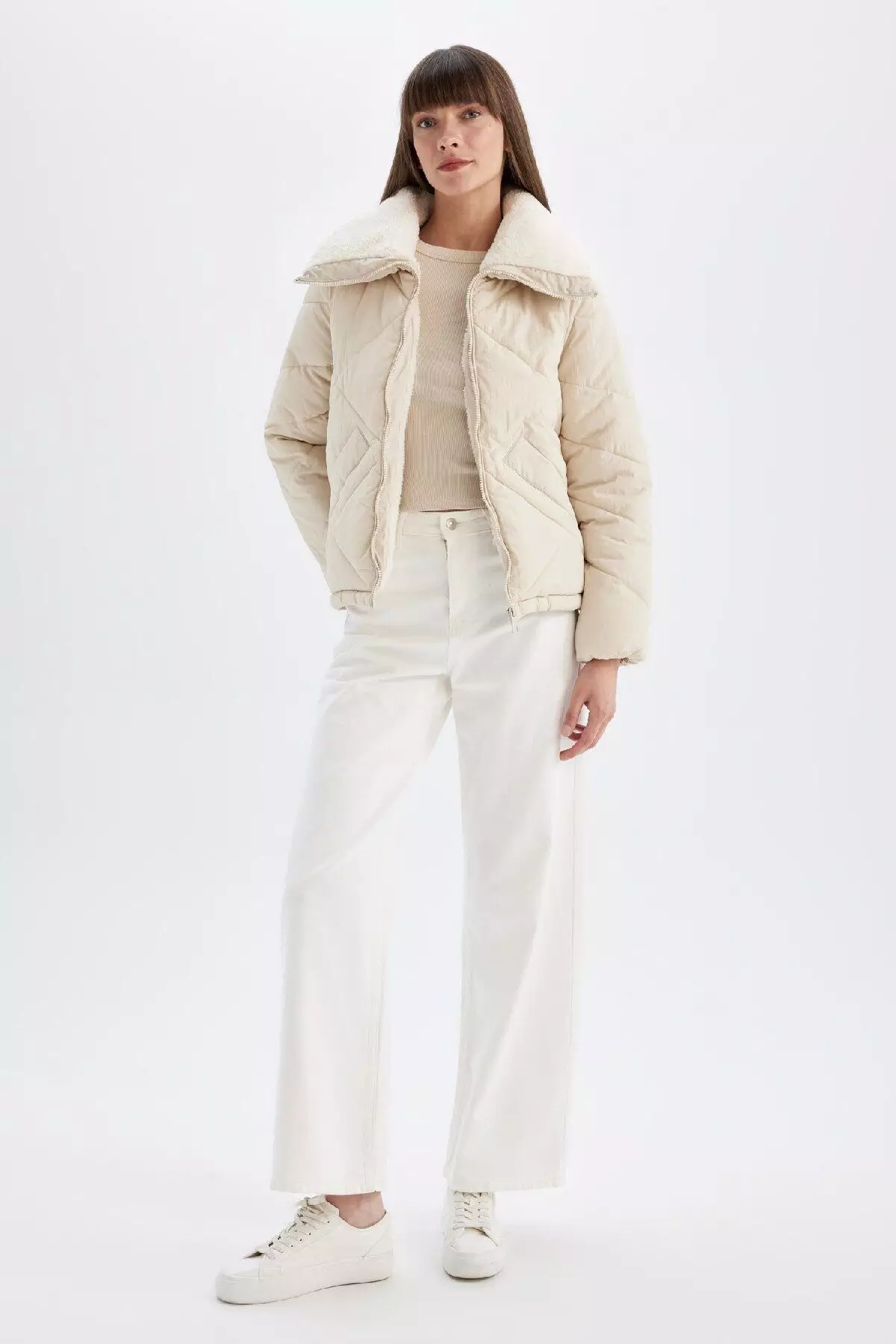 Faux Fur Inside Puffer Jacket