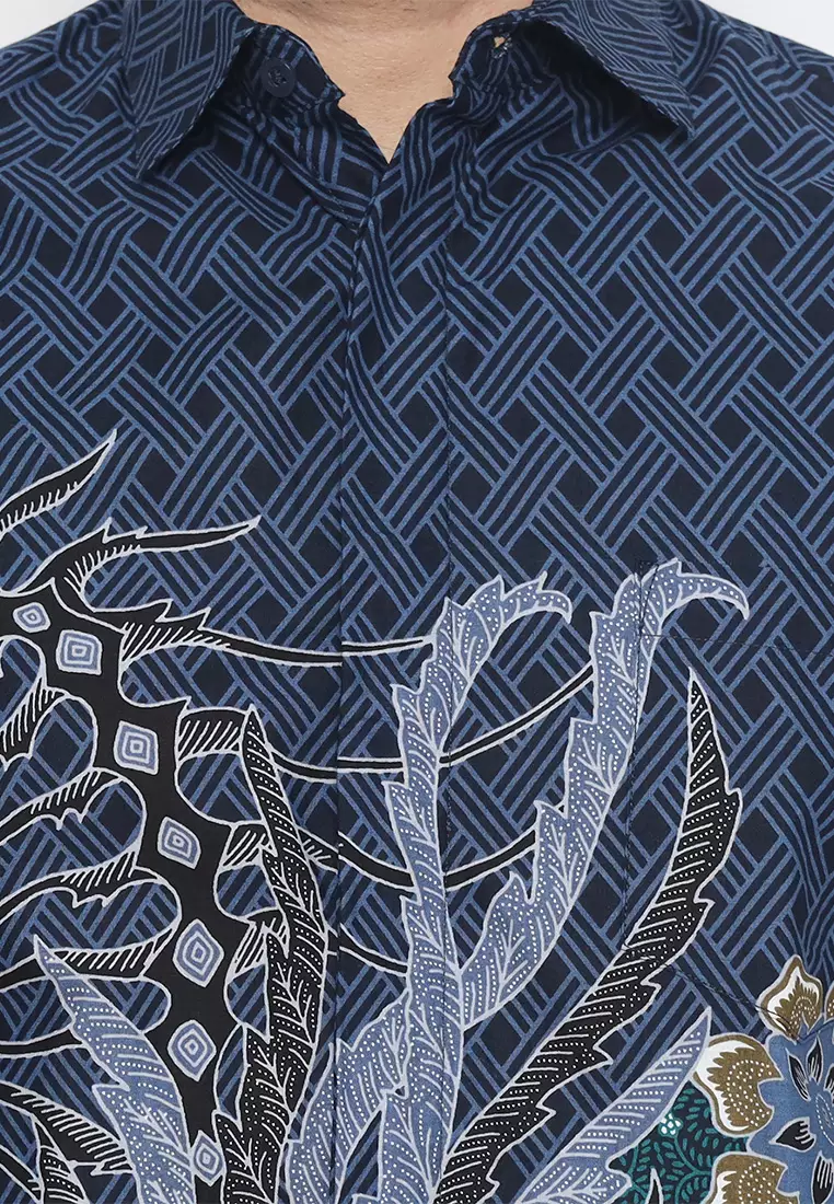 My Aksa batik Pria Kemeja Pendek Owen Osella