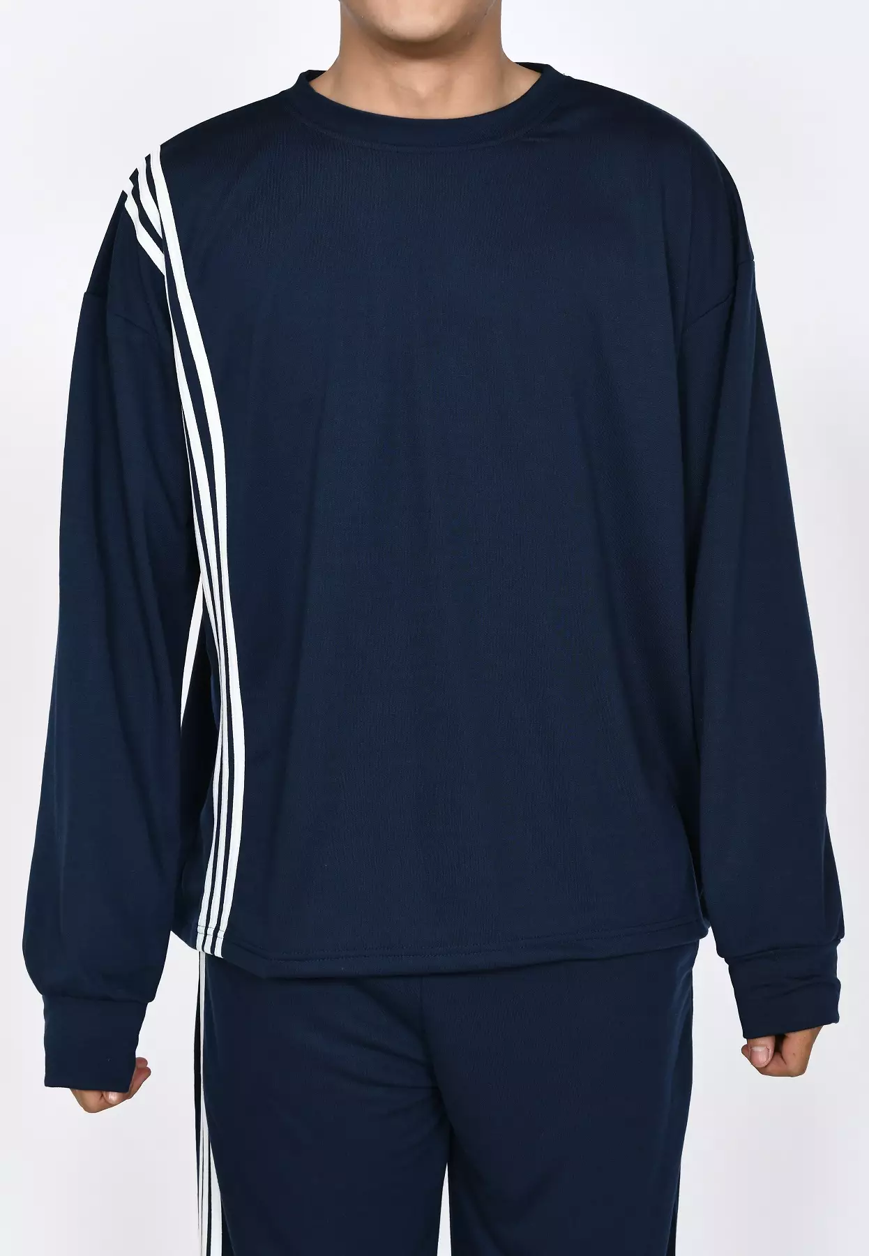 Tristan Set Sporty Wear NAVY- Setelan Training Pria Running Gym Casual Sport