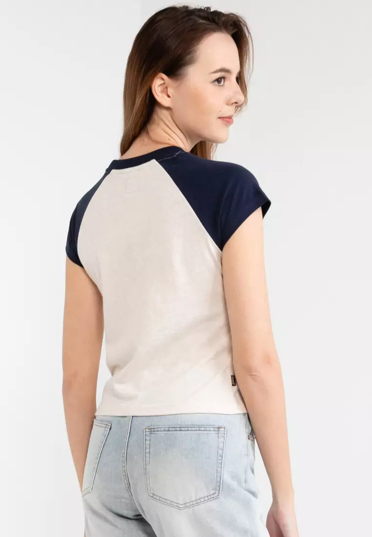 Essential Logo Raglan Slub T-Shirt