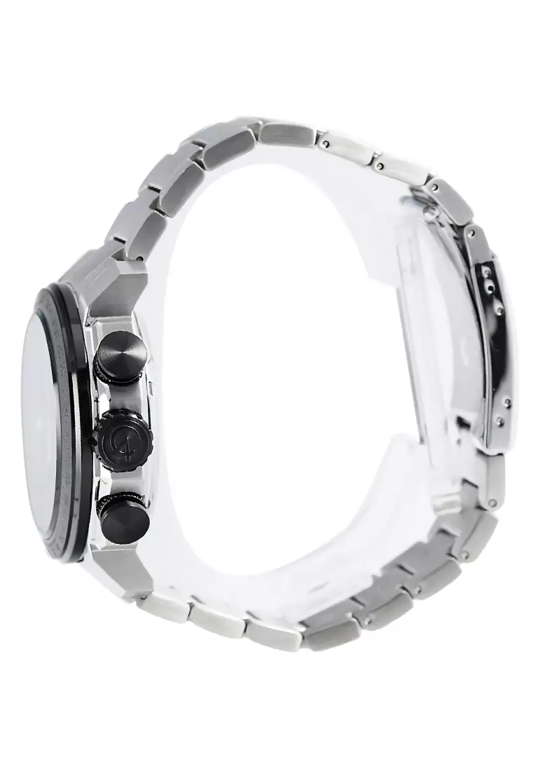 Alexandre Christie - Jam Tangan Chronograph Pria - Silver - Stainless Steel Bracelet - 6565 MCBTBBA