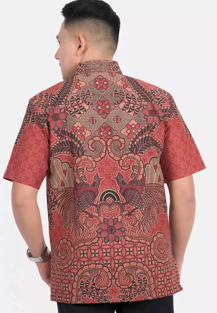 kemeja batik pria lengan pendek  KAWUNG ASMORO