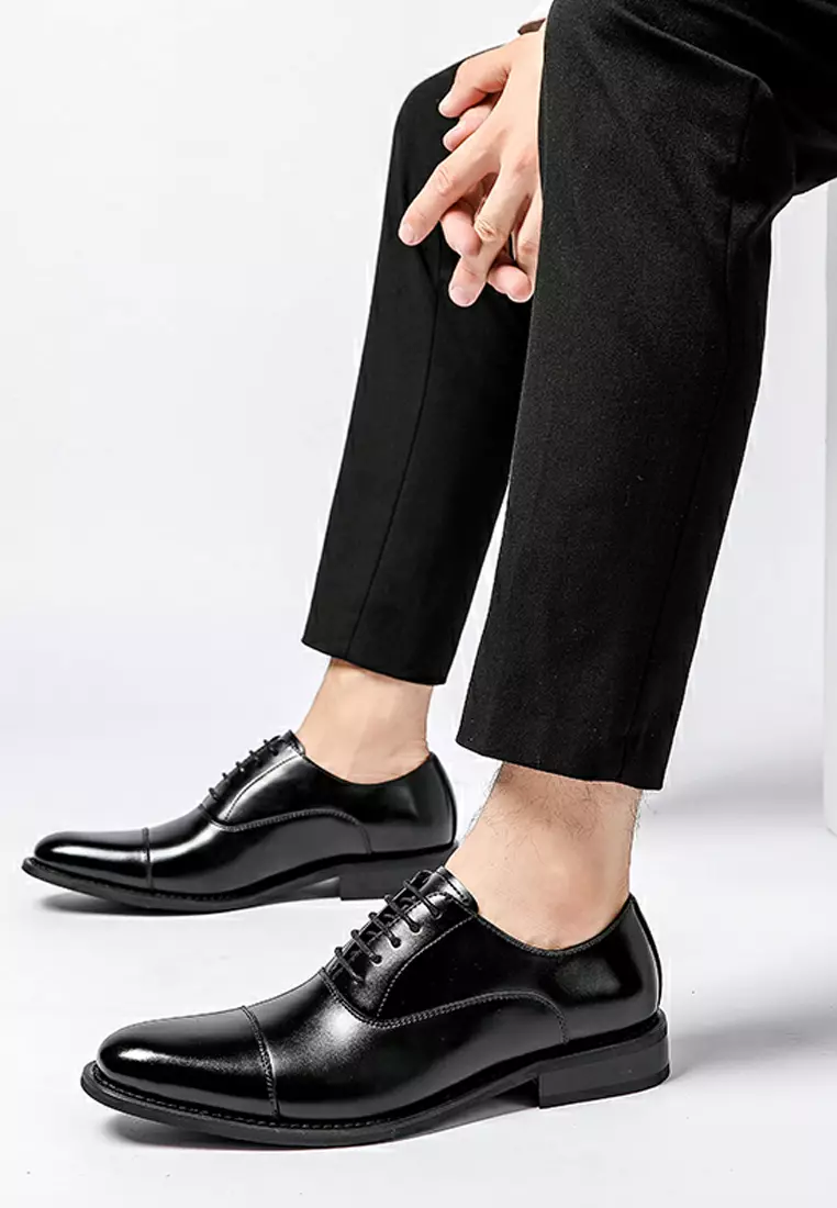Leather Cap Toe Business Shoes MK5011-2