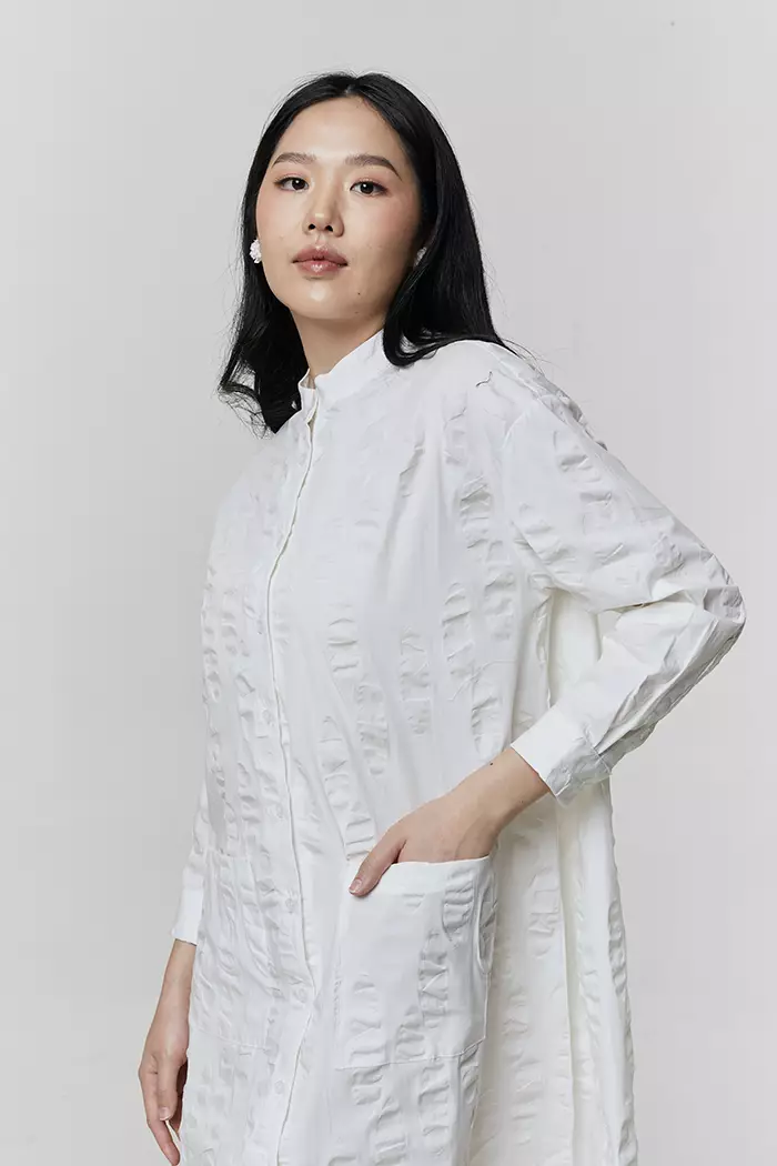 COTTONINK - Dress Wanita Wanita Off-white Cova #AnniversaryCollection2025