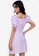ZALORA BASICS purple Puff Sleeve Mini Dress 3123BAAEB4A065GS_2