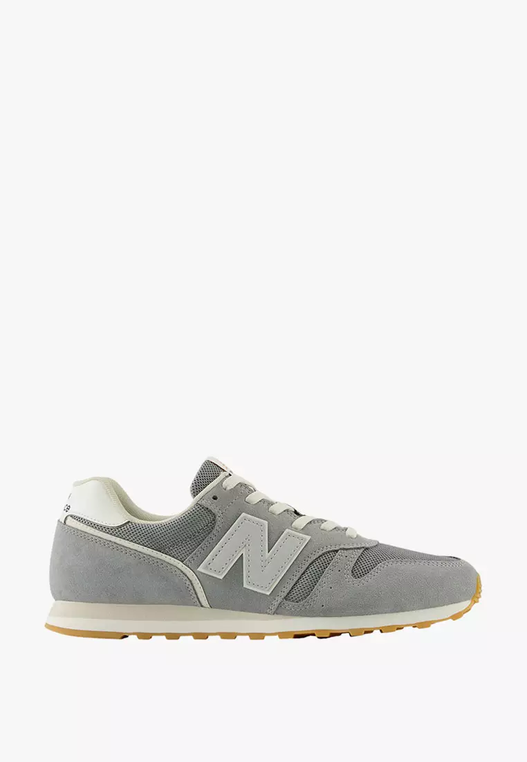 Men's gray new balance 373 top