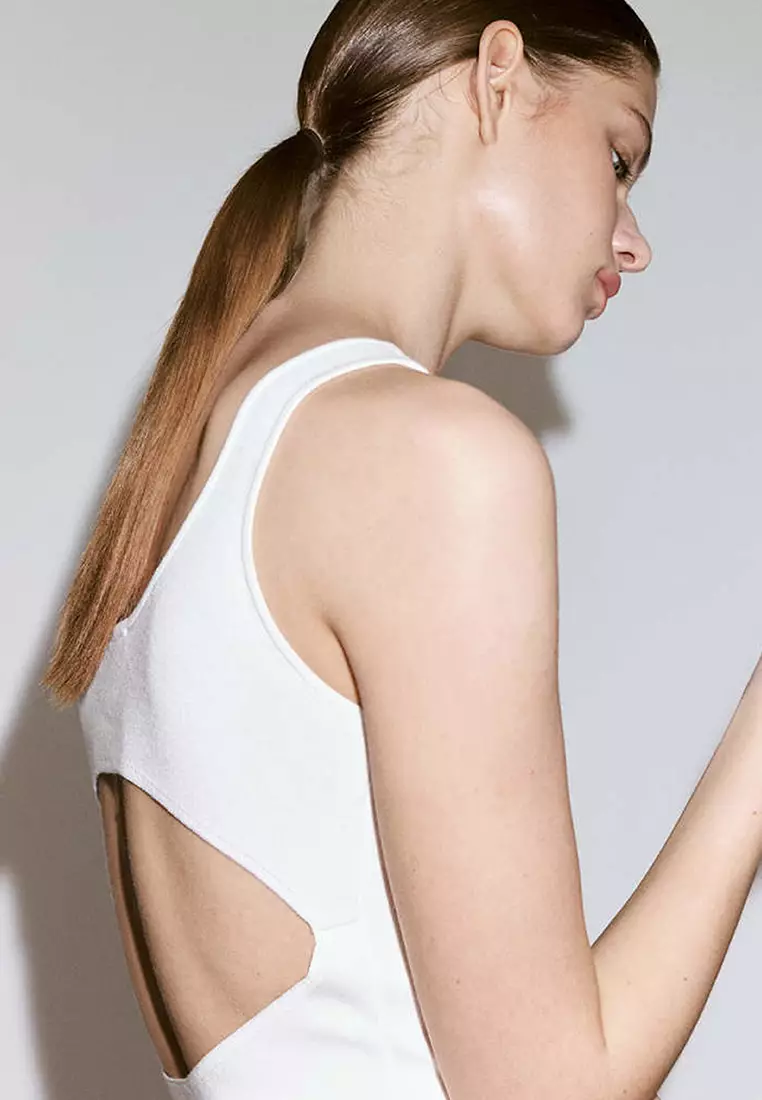 Knitted Dress With Open Back