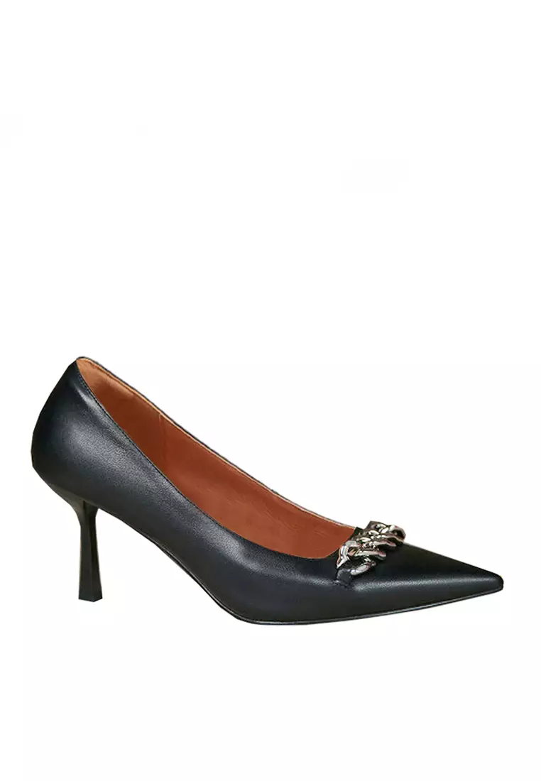 Discount on Twenty Eight Shoes  shoes - SKU: VANSA Fashionable Leather Chain High Heels VSW-H0817396