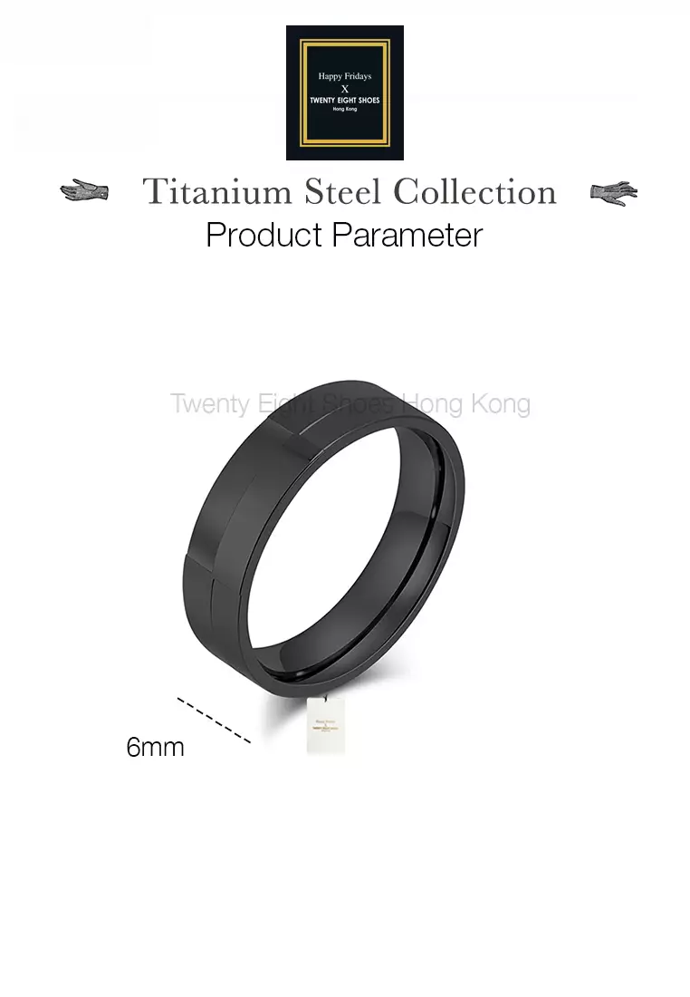 Titanium Steel Dislocation Geometry Ring JW QF-JZ928