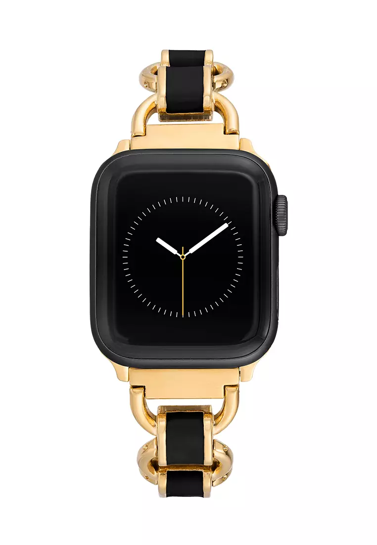 Gold band on discount black apple watch