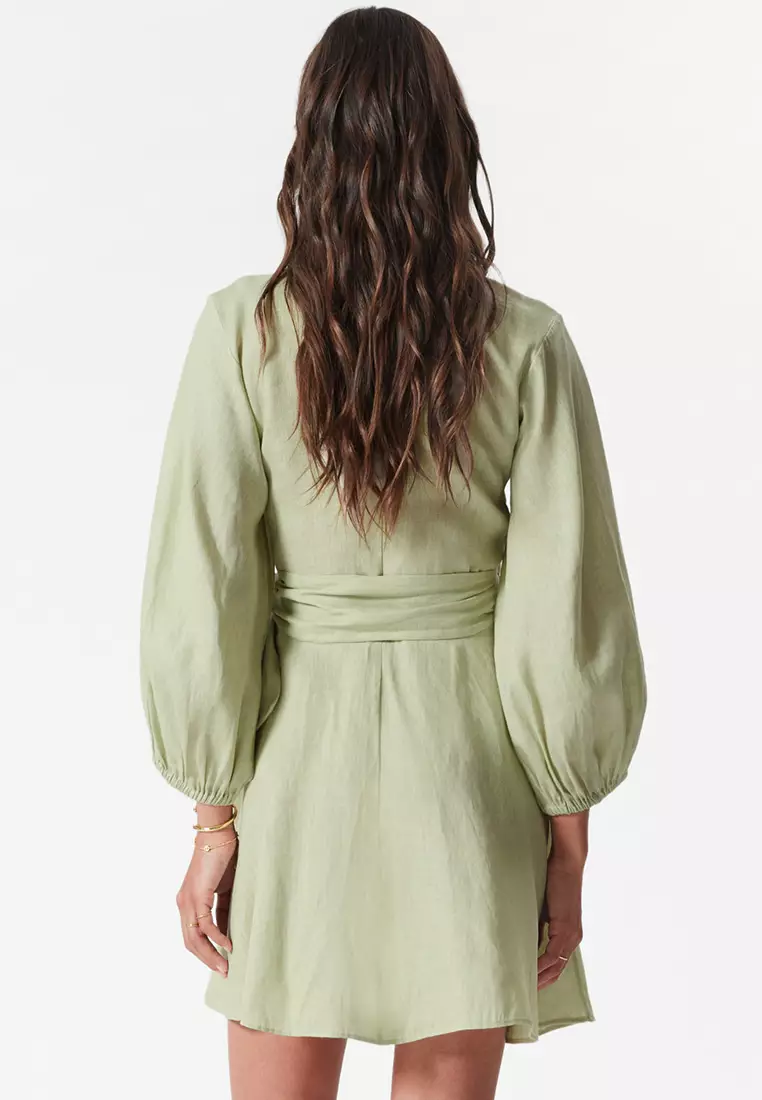 Buy & Other Stories Linen Wrap Mini Dress Online | ZALORA Malaysia