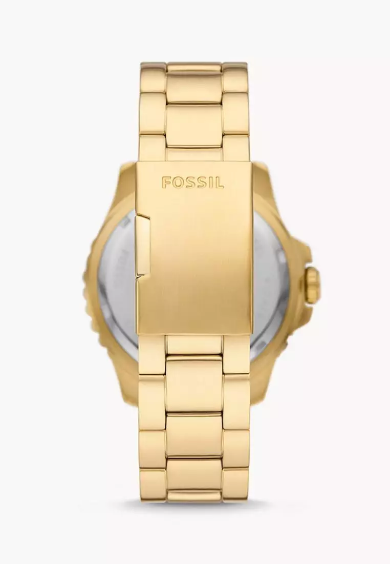 Buy Fossil Fossil Blue GMT Gold Stainless Steel Watch FS5990 2025