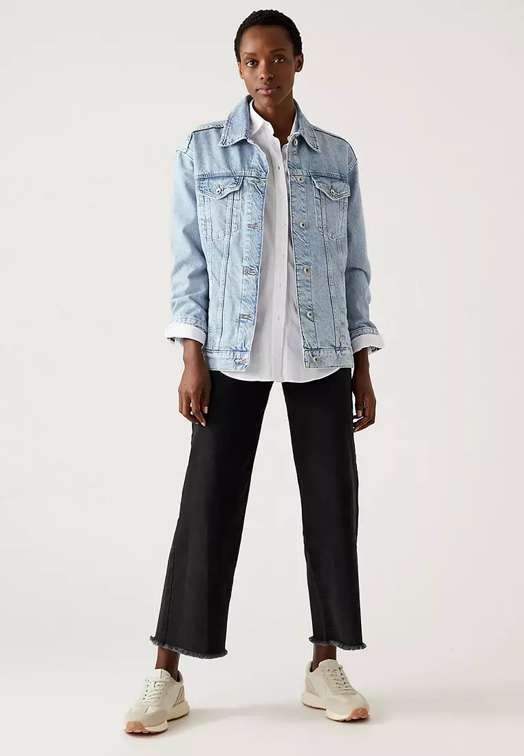 Pure Cotton Girlfriend Denim Jacket