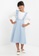 Lubna Kids white and blue Top With Overalls Skirt Set A5073KAD22707BGS_1