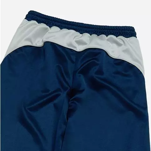 ONE POINT LOGO COLORING WIDE TRACK PANTS NAVY