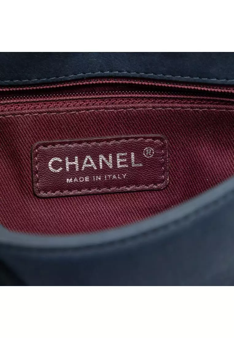 Pre-Loved Chanel Small Diamond Embossed Calfskin New Chic Flap