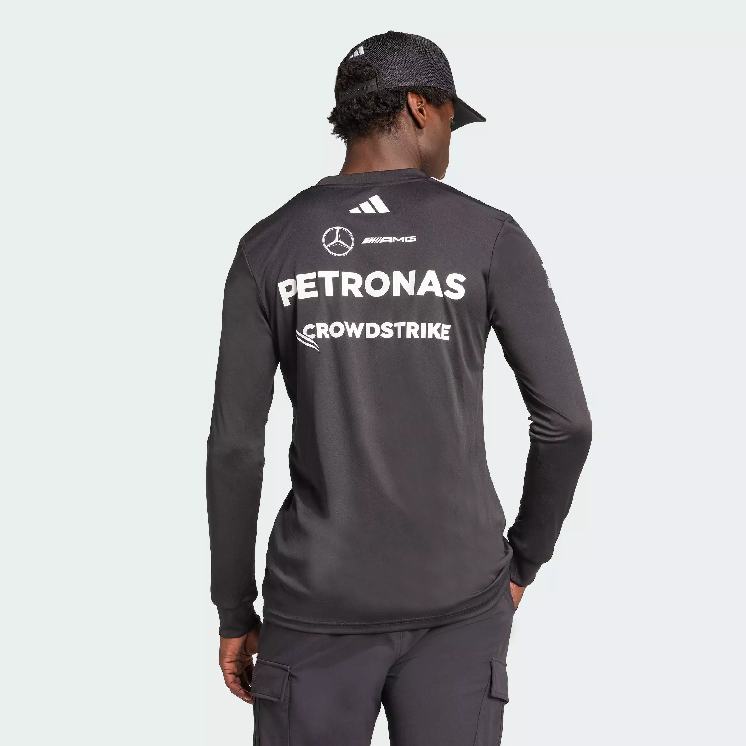 Motorsport MERCEDES - AMG PETRONAS FORMULA ONE TEAM DRIVER JERSEY LONG SLEEVE Men Black JW5364
