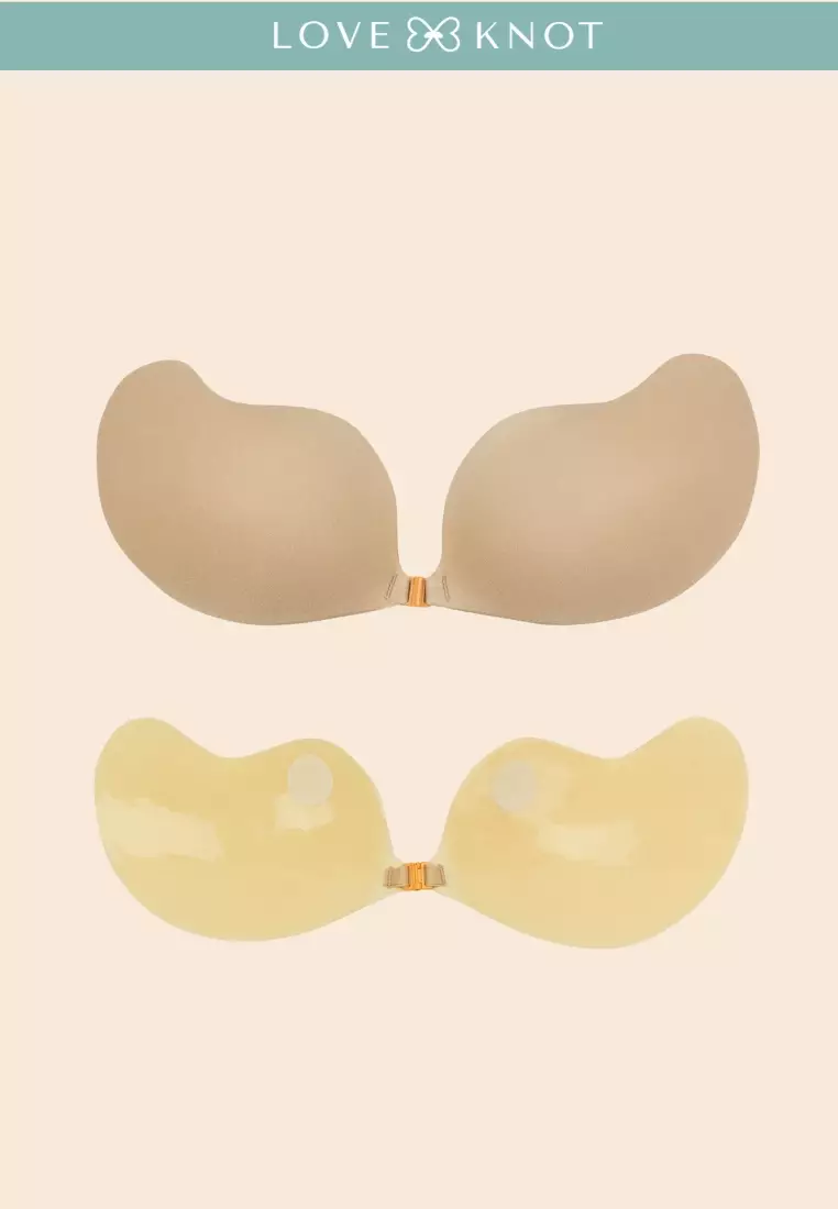 Buy Love Knot Mango Shape Seamless Invisible Reusable Adhesives Push Up