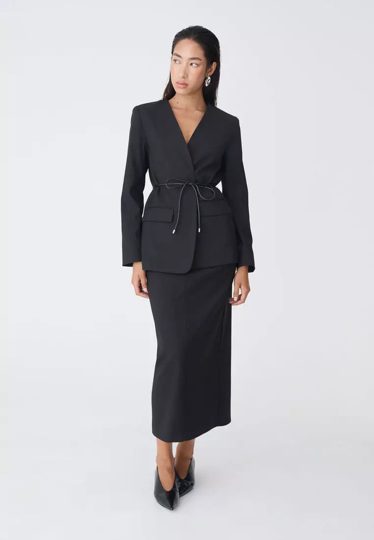Aaria Collarless Blazer