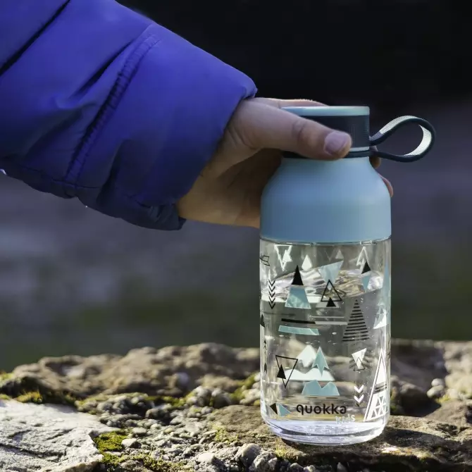 Quokka Ecozen Bottle Ice With Strap Indian 430ml - Botol Minum Anak