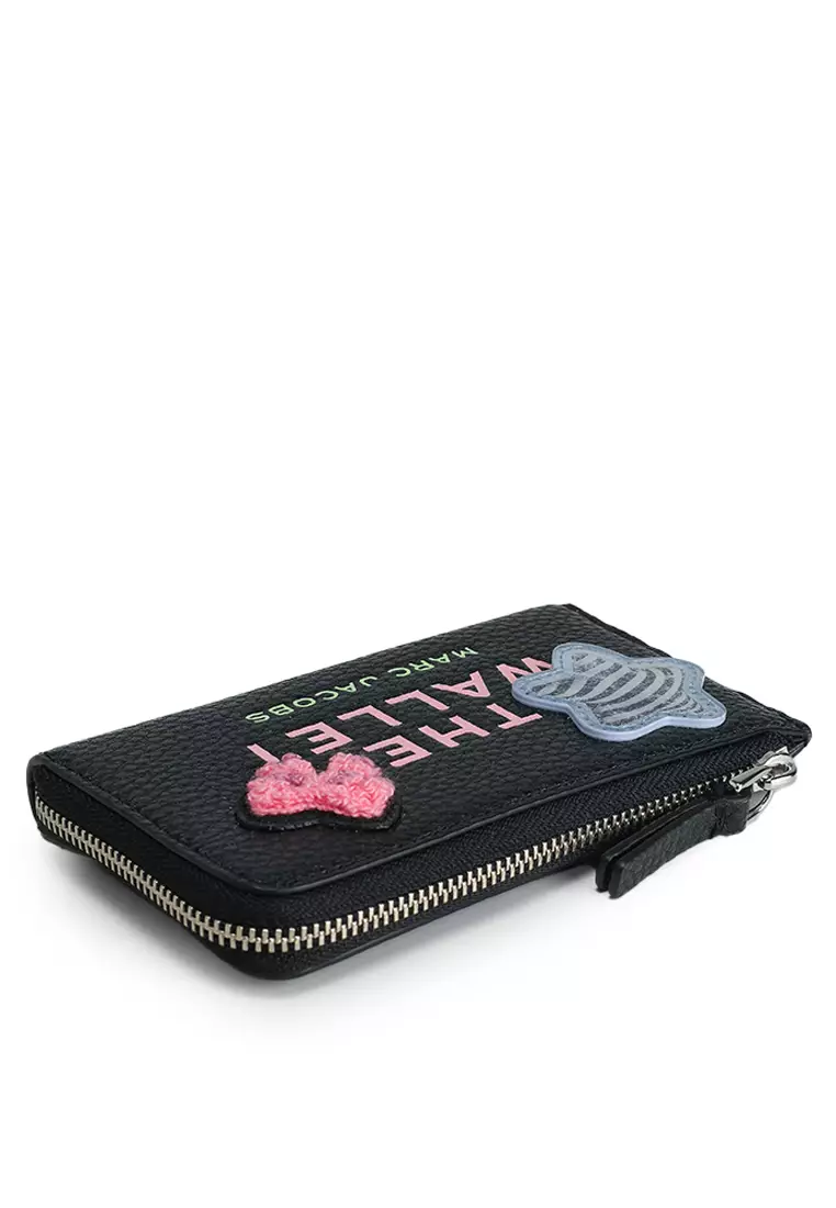 Marc Jacobs★The Sticker Patch Top Zip Multi Wallet Marc Jacobs The Top Zip Multi Cheetah Printed Leather Wallet