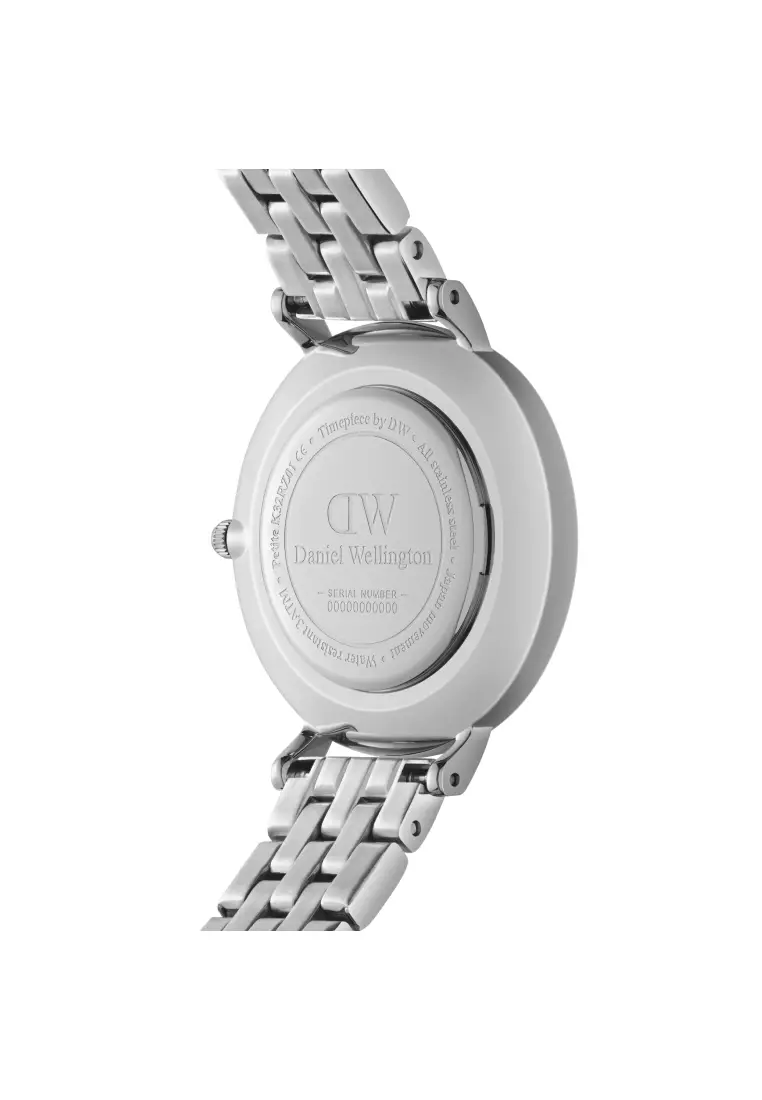 Petite Roman numerals 28mm 5-Link Silver White Dial - Fashion Watch for women - Stainless Steel Strap Watch - Female Watch - DW Official - Authentic