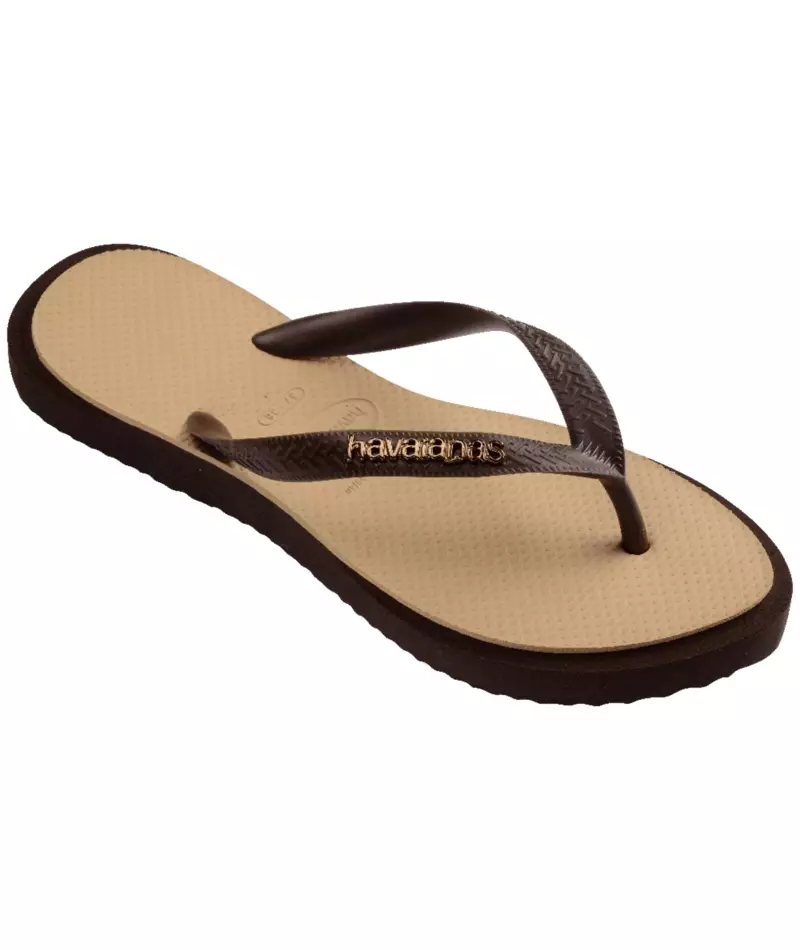 Havaianas 1859 Top Point Fusion - Dark Brown/Golden - Sandal Wanita