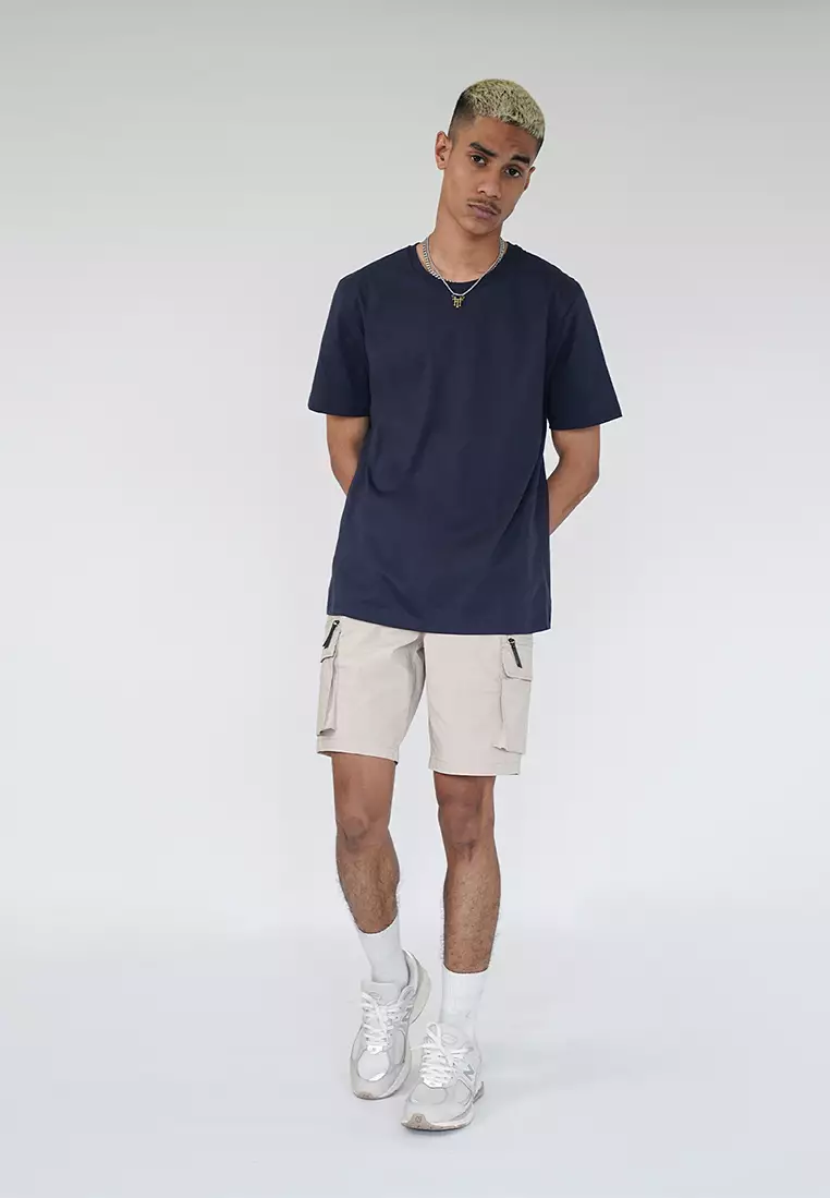 CELCIUS Kaos Basic Lengan Pendek LIN001297C Navy