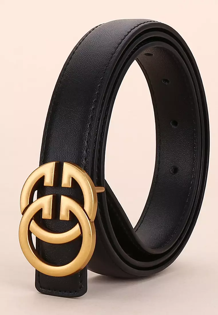 G Letter Buckle Leather Belt SR-xinG