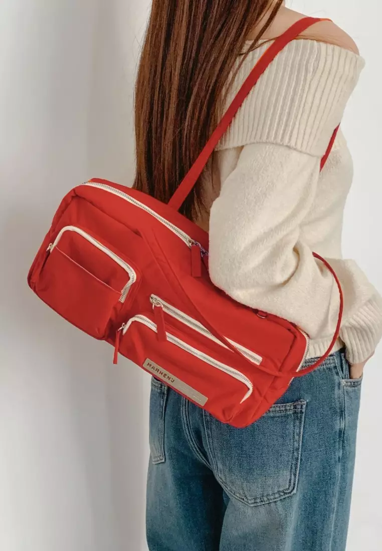 DANA Nylon Shoulder Bag Red